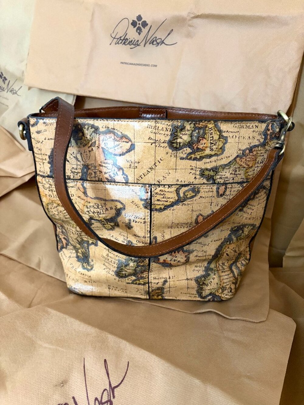 Patricia Nash European Map “Harper” Tote
